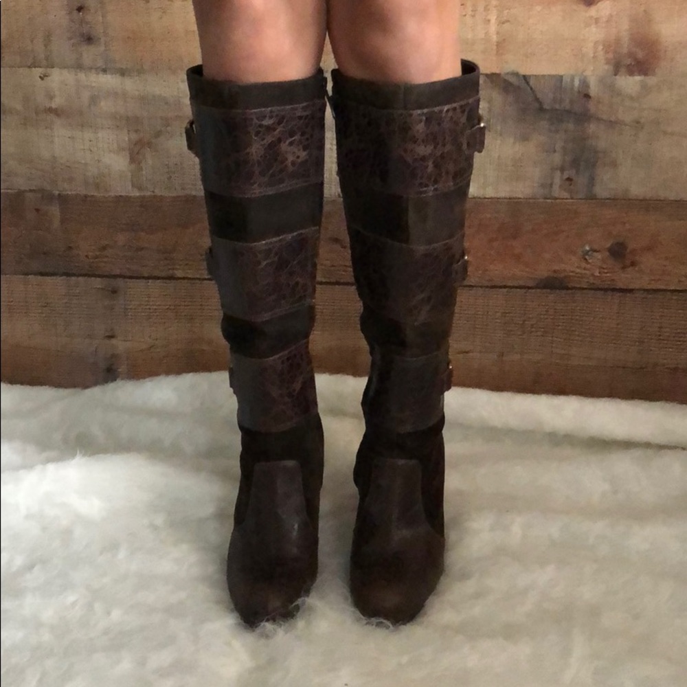 Max Studio Juniper C17 knee high leather boots 4in